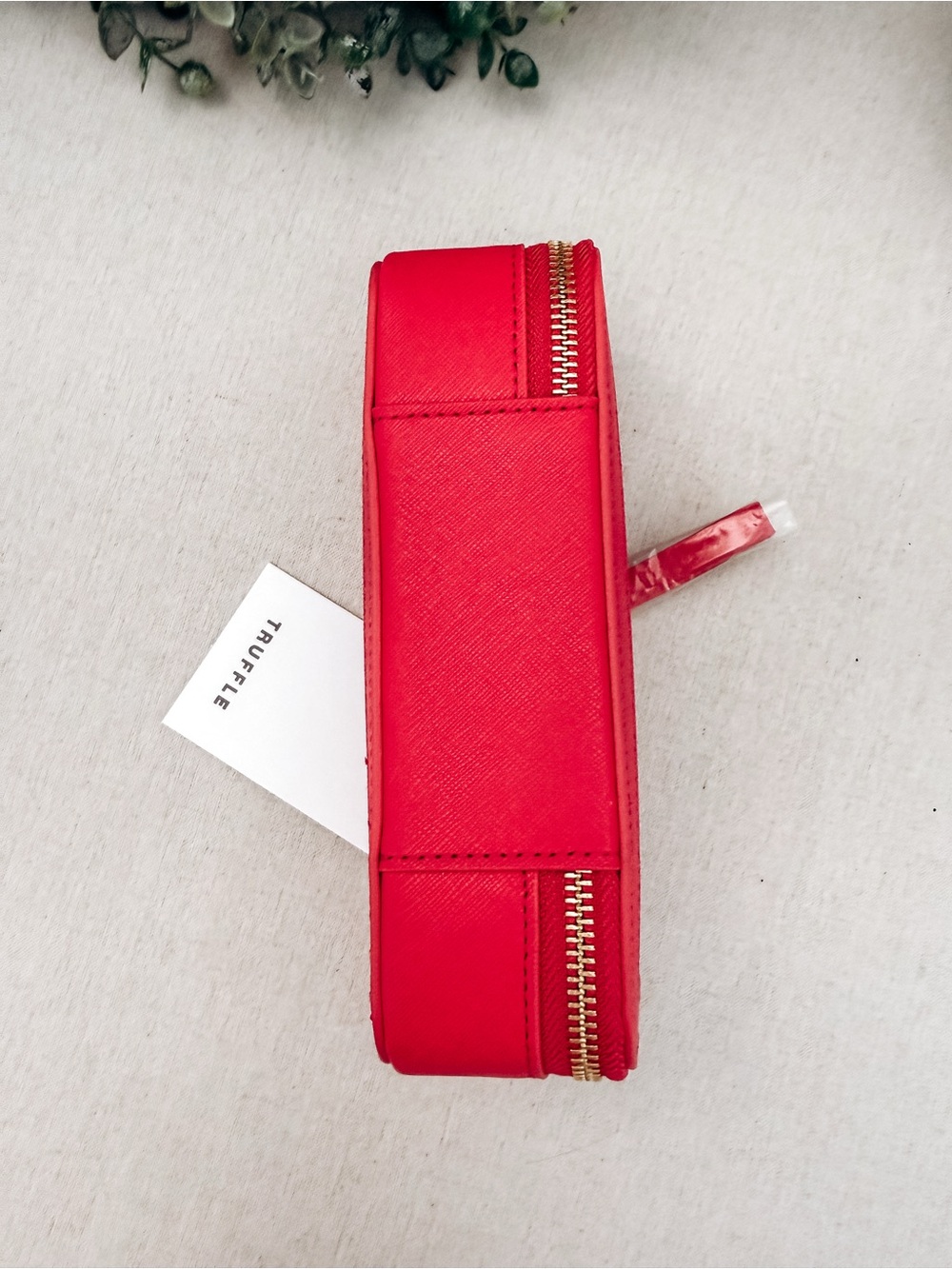 Truffle Clarity Mini Jetset Case Red TSA Approved Travel Case NWT - Picture 3 of 5